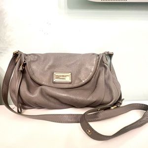 Marc by Marc Jacobs Workwear Natasha Zip Crossbody Leather Bag, Grey w/ Dustbag